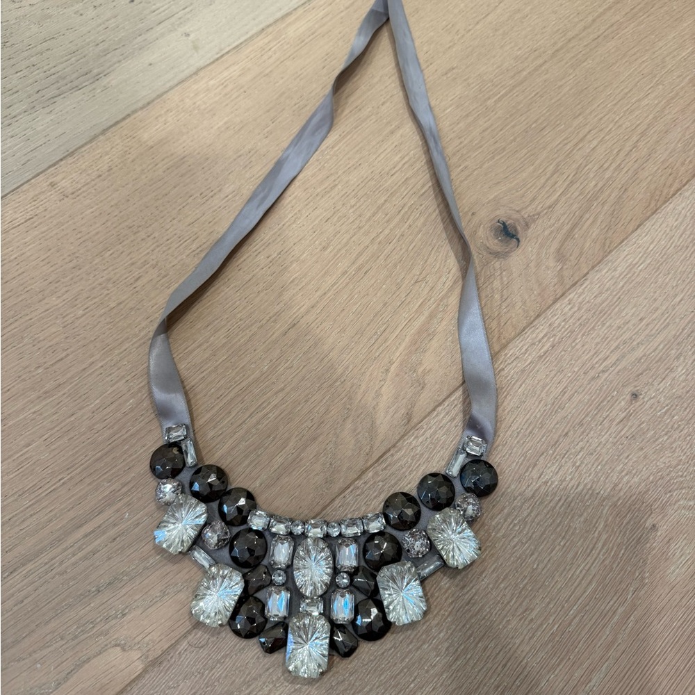 Express Black and Silver Statement Necklace